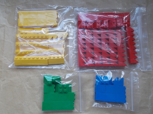 Lego roof wall section - section, mixed