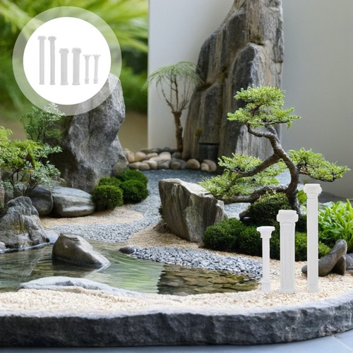 6pcs white plastic roman - 6pcs,