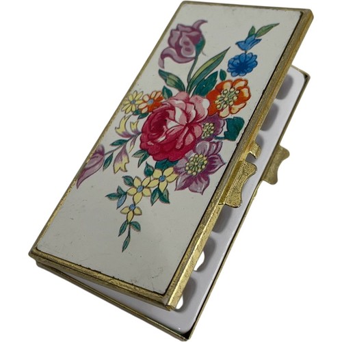 Vintage floral enamel - vintage, pill