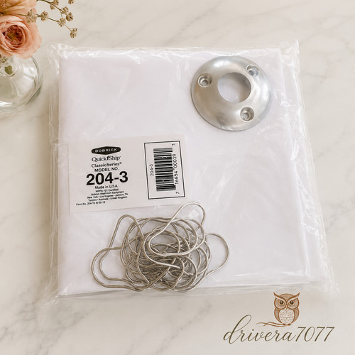 Bobrick 204 white vinyl - bobrick,