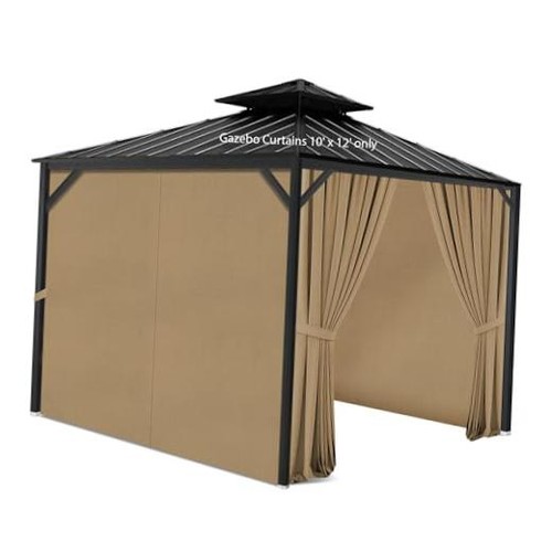 Gazebo privacy curtains - gazebo,