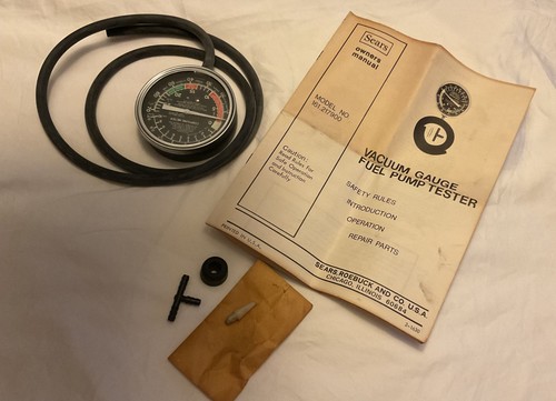 Vintage sears vacuum gauge - vacuum,