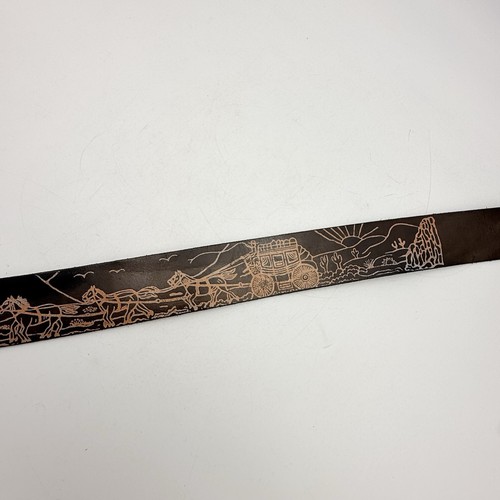 Vintage tooled belt wagon - tooled,