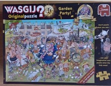 2 X Wasgij 1000 Piece Jigsaw Puzzles Original 40 Garden Party 