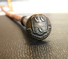 A RARE “REPTON O.T.C.” OFFICERS TRAINING CORPS MILITARY SWAGGER STICK