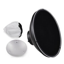 30cm/11.8in Standard Reflector  Dish Bowens Mount with White Diffuser O7L7