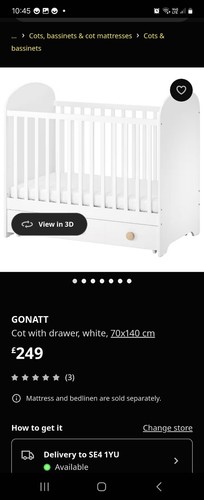 Cot bed - bed,