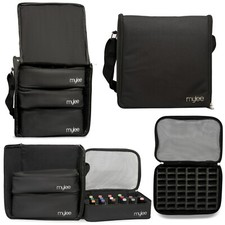 Mylee Gel Polish Carry Case Nail Polish Storage Bag 84 Bottle 3x Removable Trays