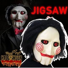 Halloween Horror Clown Mask Saw Killer Mask The Puppet Billy Mask Full Head Mask