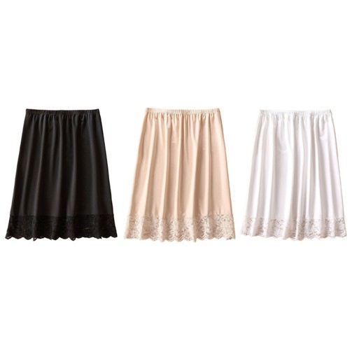 Women lace trim half - trim,