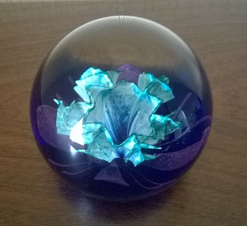 Caithness paperweight floral - caithness, "