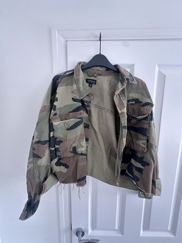 Women topshop camo denim - camo,