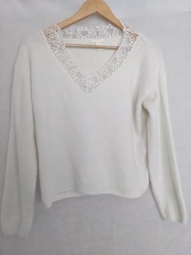 Lace floral collar woolly - collar,