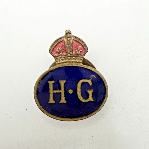 Genuine ww2 home guard lapel - guard,