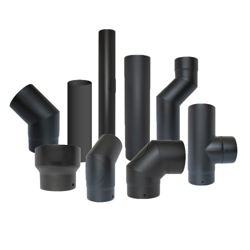 Vitreous enamelled flue pipe - enamelled,