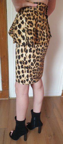 Zara leopard print party skirt - party,