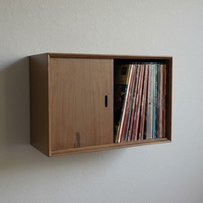 Vintage Wooden Record Cabinet