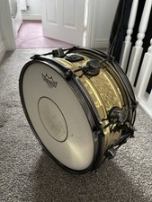 NATAL Hand-Hammered Brass 13x6.5” Snare Drum (REMO P77)