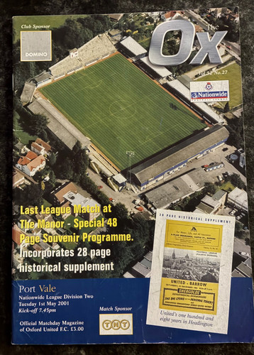 Oxford united port vale - v,