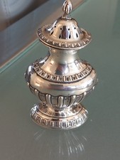 Antique Edwardian Hallmarked Silver 4" Pepperette BIRM 1902.53.77 gr.Maker W.O