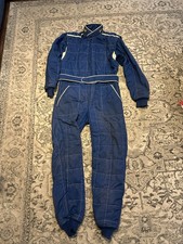 omp nomex racing suit blue fia 2006 used