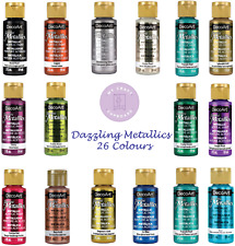 DecoArt Dazzling Metallics Americana Acrylic Paint 27 Colours Buy 5 get 6th Free