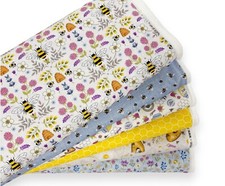 Bee Fabric Queen Bee Quilting Cotton by Susan Wheeler Patchwork Material