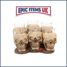 Nemesis Now Six Shooter Skulls