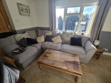 Large Corner Sofa And Puffet