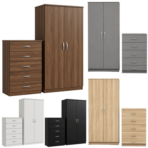 Door wooden wardrobe with - 2,