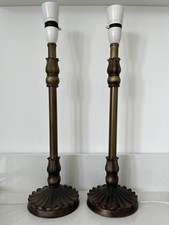 Pair Brass Effect Candlestick