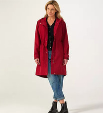 Centigrade Waterproof Hooded Parka Coat Size M in Red BNWT
