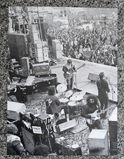 The Grateful Dead - Black&White Poster/Picture - Bickershaw Festival 1972 RARE!