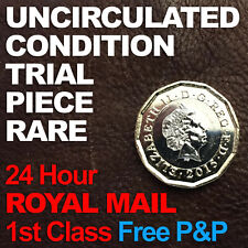Genuine NOT FILLER! £1 New One Pound coin Trial Piece 2015 Rare UNC Uncirculated