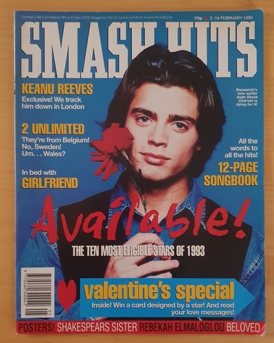 Smash hits magazine feb 1993 - magazine.,