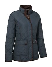 Percussion Ladies Edinburgh Quilted Jacket Navy Women's Country Shooting
