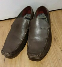 Ted Baker Size 9 Brown Leather BLY Slip On Shoes