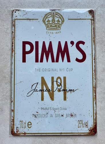 Pimm metal sign - pimm's,