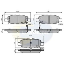 Brake Pads Set Rear CBP3912