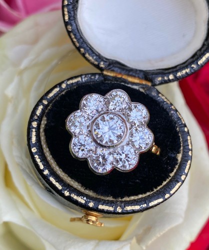 Diamond daisy cluster ring - daisy,