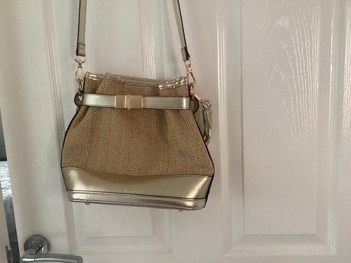 River island gold bag shoulder - bag,