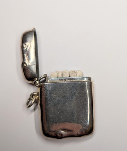 Antique sterling silver vesta - sterling,
