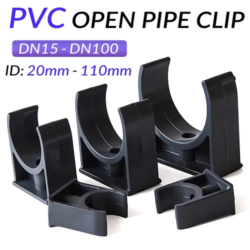 Open pipe clips pvc single - pipe,