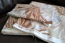 Vintage Retro 1980s Upholstery Curtain Fabric- Quebec By Rectella - Brown