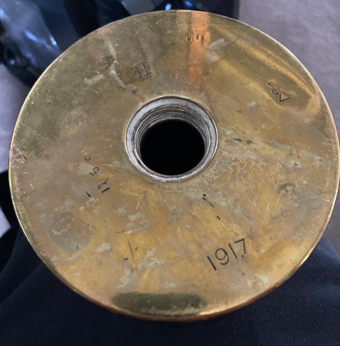 Ww1 1917 trench art shell - ,