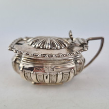 Antique Solid Silver Mustard