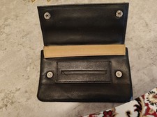 Benerini Premium Leather Tobacco Pouch Press Stud Closure Paper's Holder