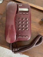 BT  Relate 250 Vintage Landline Burgundy Telephone Tested And Working