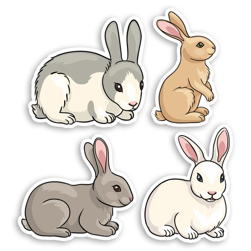 5cm cute bunny rabbits - 4,