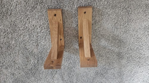 Oak shelf brackets